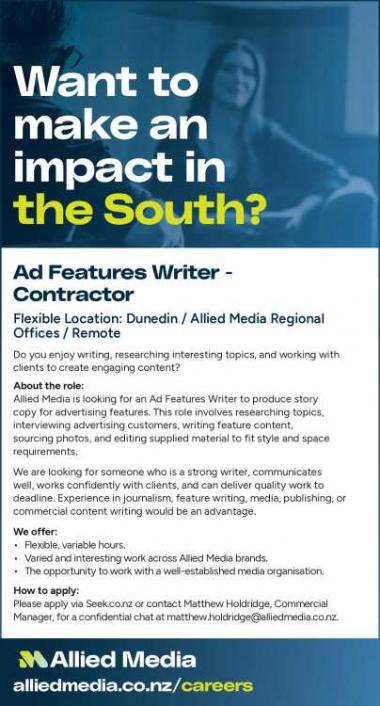 Ad Features Writer - Contractor