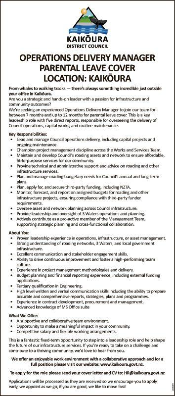 OPERATIONS DELIVERY MANAGER