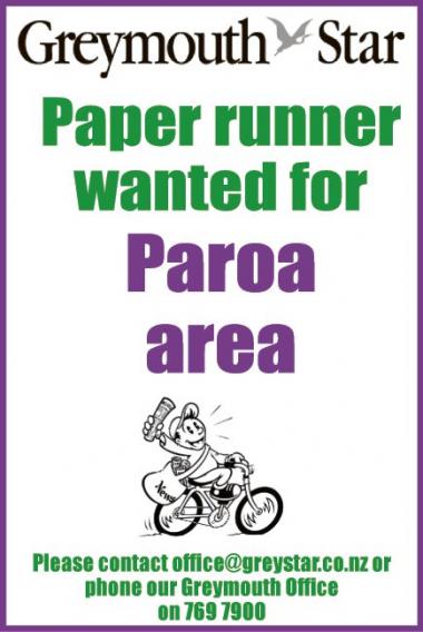 Paper runner wanted for
