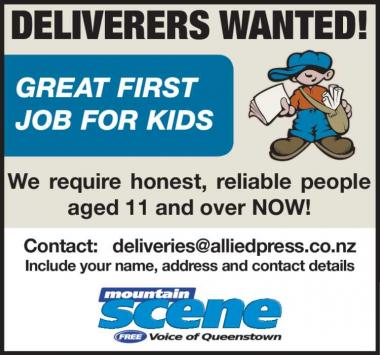 DELIVERERS WANTED!