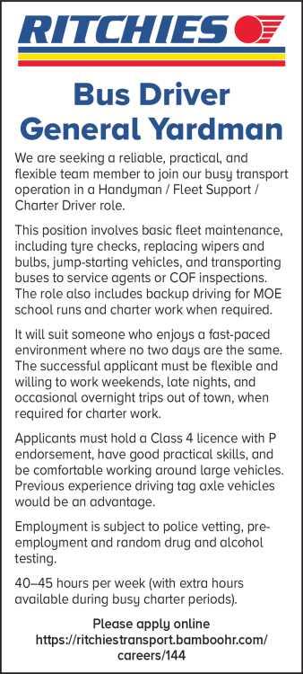 Bus Driver/General Yardman