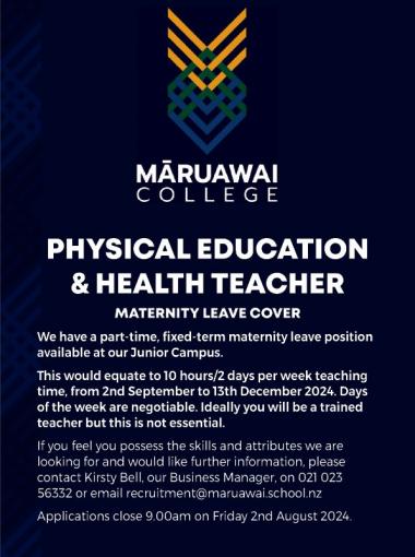PHYSICAL EDUCATION & HEALTH TEACHER
