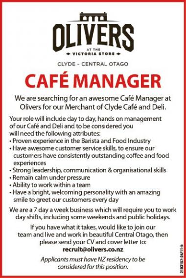 CAFÉ MANAGER