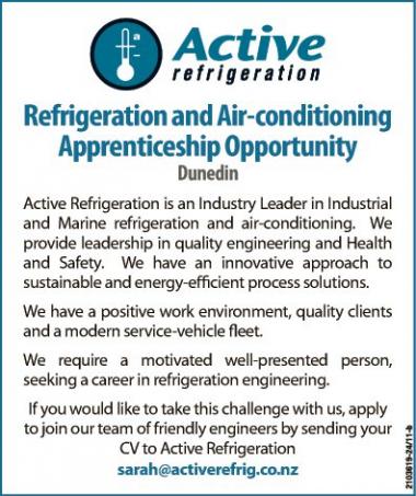 Apprenticeship Opportunity