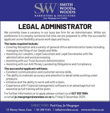 LEGAL ADMINISTRATOR