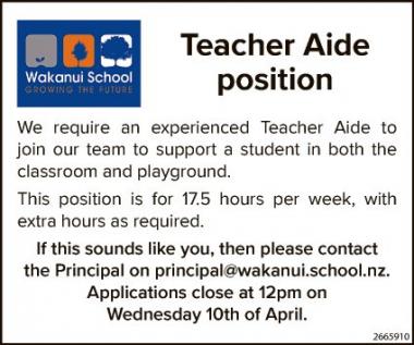 Teacher Aide position