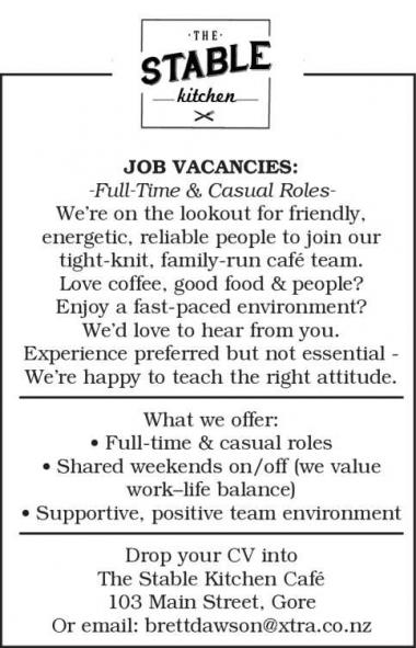 JOB VACANCIES: