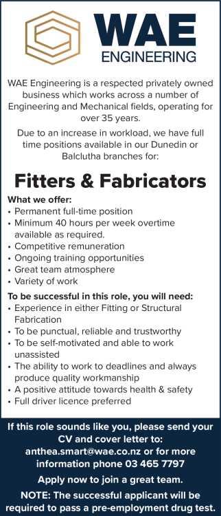 Fitters & Fabricators