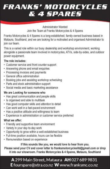 Administrator Wanted