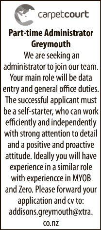 Part-time Administrator