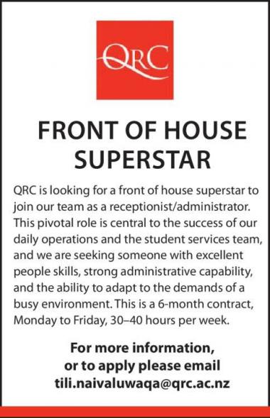 Front of House Superstar