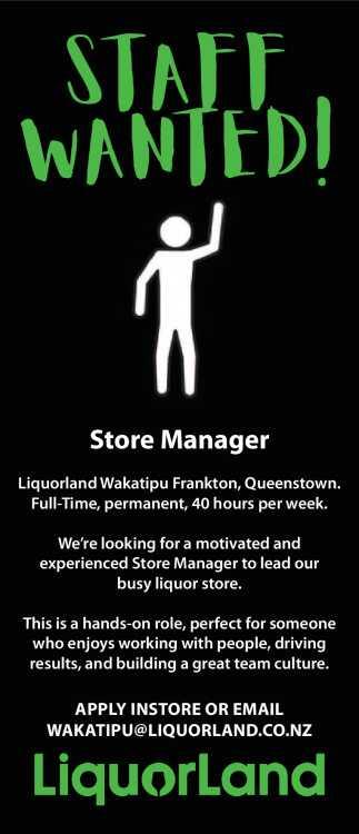 STAFF WANTED!