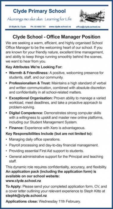 Office Manager Position