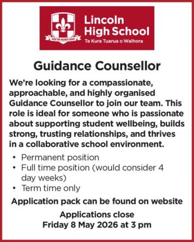 Guidance Counsellor