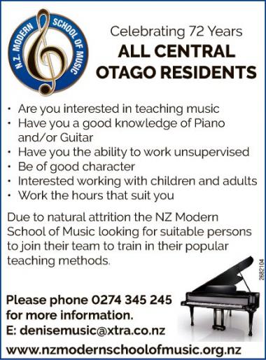 ALL CENTRAL OTAGO RESIDENTS