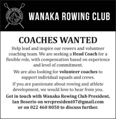 COACHES WANTED