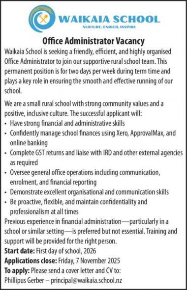 Office Administrator Vacancy