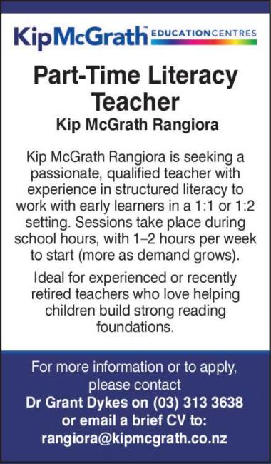 Part-Time Literacy Teacher
