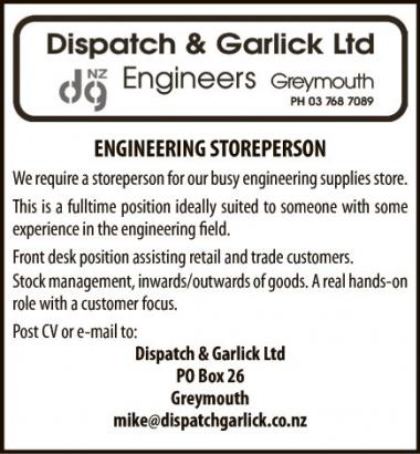 ENGINEERING STOREPERSON