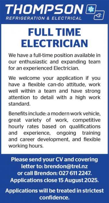 FULL TIME ELECTRICIAN