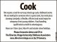  Cook